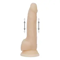 Фалоімітатор з пульсацією Naked ADDICTION Dominic 9″ Vanilla, пульт ДК, діаметр 4,2 см - Master