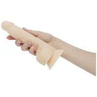 Фалоімітатор з пульсацією Naked ADDICTION Dominic 9″ Vanilla, пульт ДК, діаметр 4,2 см - Master