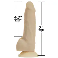 Фалоімітатор з вібрацією та ротацією Naked ADDICTION Chris 7″ Rotating&Vibrating Dong,пульт ДК - Master