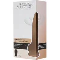 Фалоімітатор з вібрацією та ротацією Naked ADDICTION Chris 7″ Rotating&Vibrating Dong,пульт ДК - Master