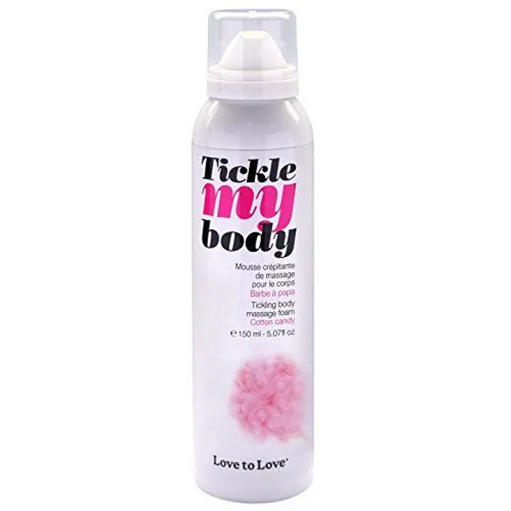 Масажна піна Love To Love TICKLE MY BODY Cotton candy (150 мл) зволожувальна - Master