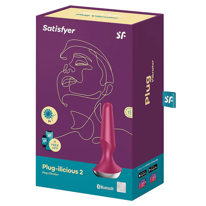 Анальна смарт-вібропробка Satisfyer Plug-ilicious 2 Berry - Master