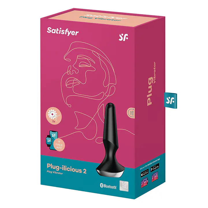 Анальна смарт-вібропробка Satisfyer Plug-ilicious 2 Black - Master