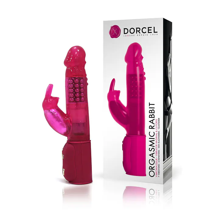 Вібратор-кролик Dorcel Orgasmic Rabbit Pink з перлинним масажем - Master