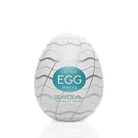 Мастурбатор-яйце Tenga Egg Wavy II з подвійним хвилястим рельєфом - Master