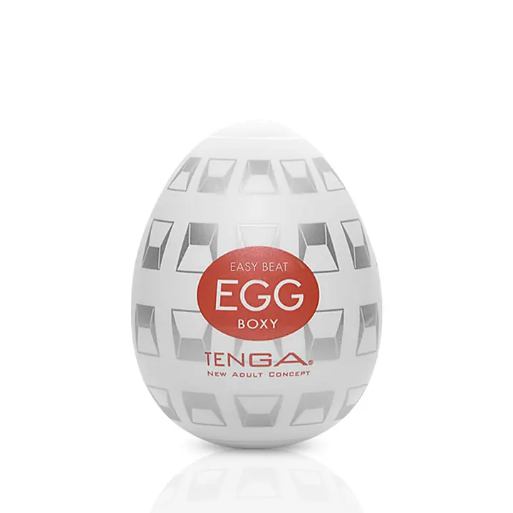 Мастурбатор-яйце Tenga Egg Boxy з геометричним рельєфом - Master