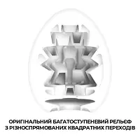 Мастурбатор-яйце Tenga Egg Boxy з геометричним рельєфом - Master