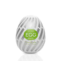 Мастурбатор-яйце Tenga Egg Brush з рельєфом у вигляді великої щетини - Master