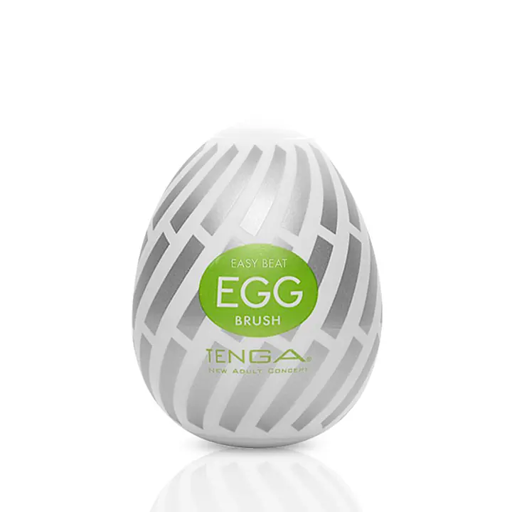 Мастурбатор-яйце Tenga Egg Brush з рельєфом у вигляді великої щетини - Master