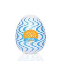 Мастурбатор-яйце Tenga Egg Wind із зиґзаґоподібним рельєфом - Master