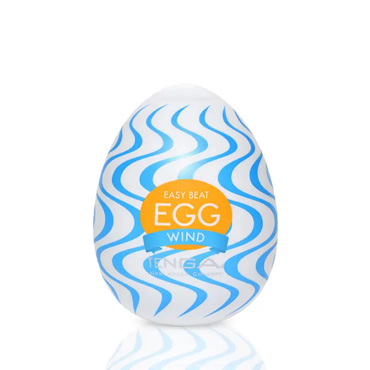 Мастурбатор-яйце Tenga Egg Wind із зиґзаґоподібним рельєфом - Master