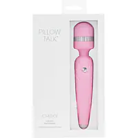 Розкішний вібромасажер PILLOW TALK - Cheeky Pink з кристалом Swarovsky, плавне підвищення потужності - Master