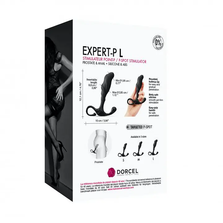 Ручний ергономічний масажер простати Dorcel Expert P size L - Master