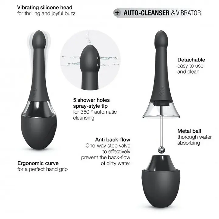 Автоматичний анальний душ-вібратор Dorcel Douche Mate Pro - Master