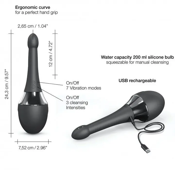 Автоматичний анальний душ-вібратор Dorcel Douche Mate Pro - Master