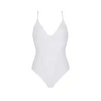 Боді з ажурним декором та відкритим кроком Passion URSULA BODY XXL/XXXL, white - Master