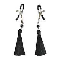Затискач для сосків Art of Sex - Nipple clamps Black Tassels - Master