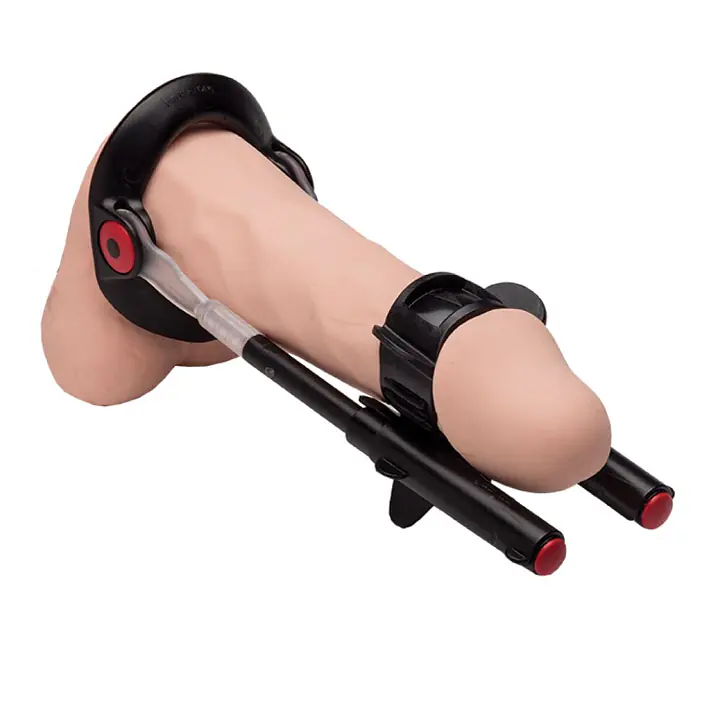 Екстендер для збільшення члена Male Edge Pro, ремінцевий, маса всього 65 г, міцний пластик - Master