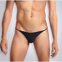 Чоловічі трусики XS-2XL з силіконовою анальною пробкою Art Sex - Sexy Panties plug size L Black - Master