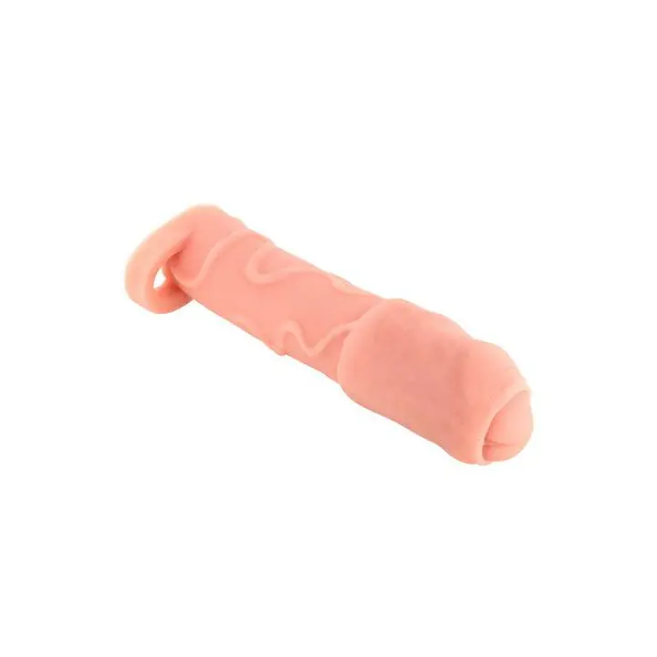Насадка на член Real Body — Real Extender DICKY із закритою головкою та кільцем для мошонки - Master
