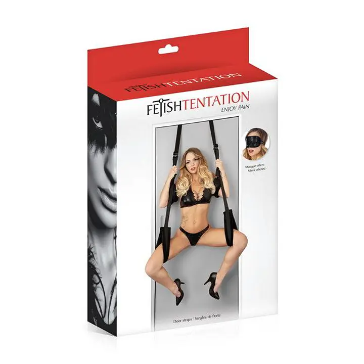 Секс-гойдалка на двері Fetish Tentation Door Straps з маскою на очі - Master