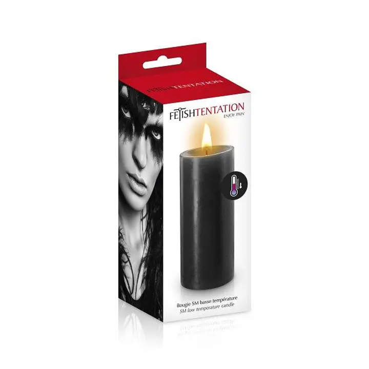 БДСМ-свічка низькотемпературна Fetish Tentation SM Low Temperature Candle Black - Master