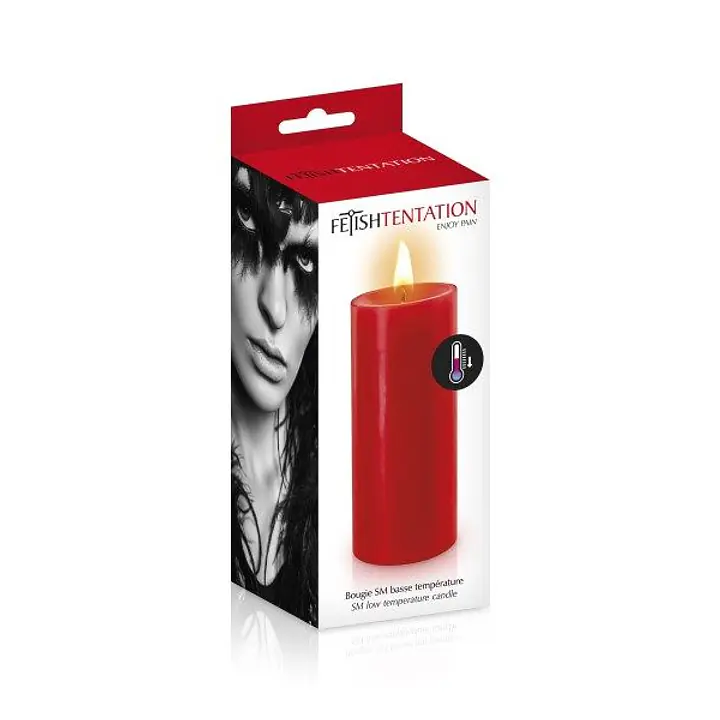 БДСМ-cвічка низькотемпературна Fetish Tentation SM Low Temperature Candle Red - Master