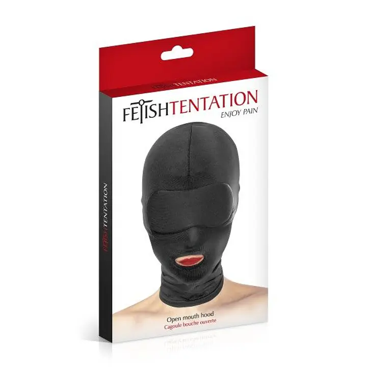 Капюшон для БДСМ з відкритим ротом Fetish Tentation Open Mouth Hood - Master