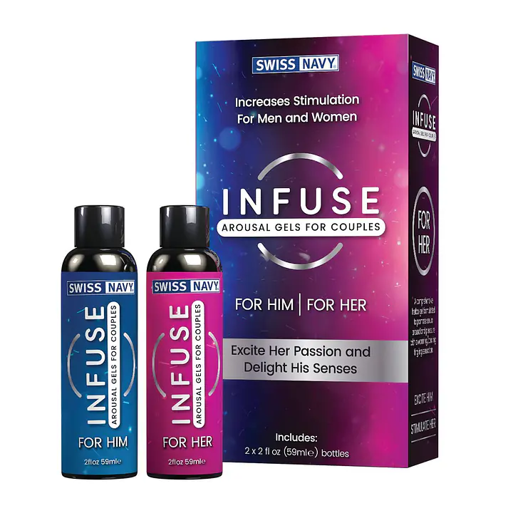 Збуджувальні гелі для пар Swiss Navy Infuse Arousal Gels for Couples 2×59 мл - Master