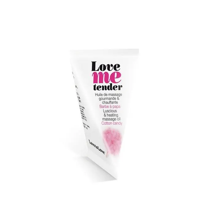 Масажна олія Love To Love - Love Me Tender, Cotton candy (10 мл), аромат цукрова вата, без парабенів - Master
