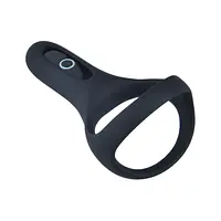 Подвійне ерекційне кільце Fun Town Rise Black, керування зі смартфона - Master