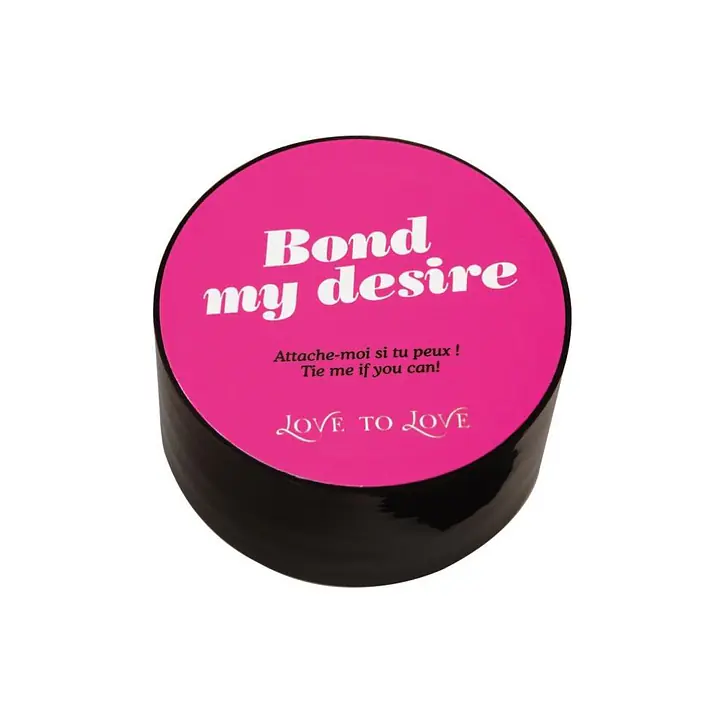 Скотч для бондажа Love To Love BOND MY DESIRE (15м) Чорний, не липне до шкіри і волосків - Master