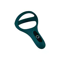 Подвійне ерекційне кільце Fun Town Rise Turquoise, керування зі смартфона - Master