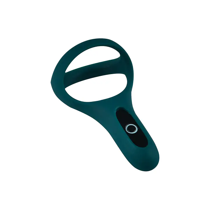 Подвійне ерекційне кільце Fun Town Rise Turquoise, керування зі смартфона - Master