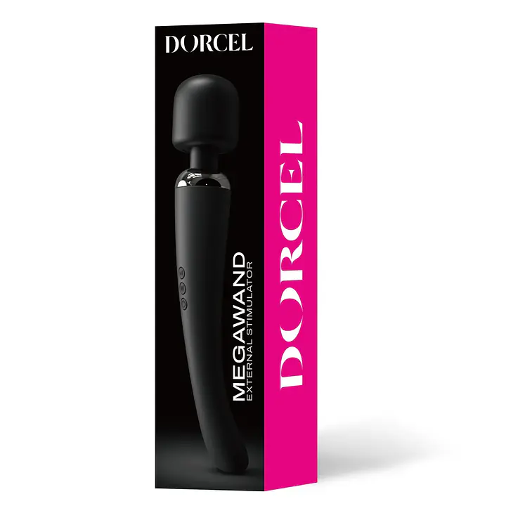 Потужний вібромасажер Dorcel Megawand Black перезаряджуваний, 160 режимів - Master