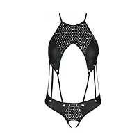 Розпродаж!!! Боді з екошкіри з ремінцями та перфорацією Tamaris Body black L/XL — Passion - Master