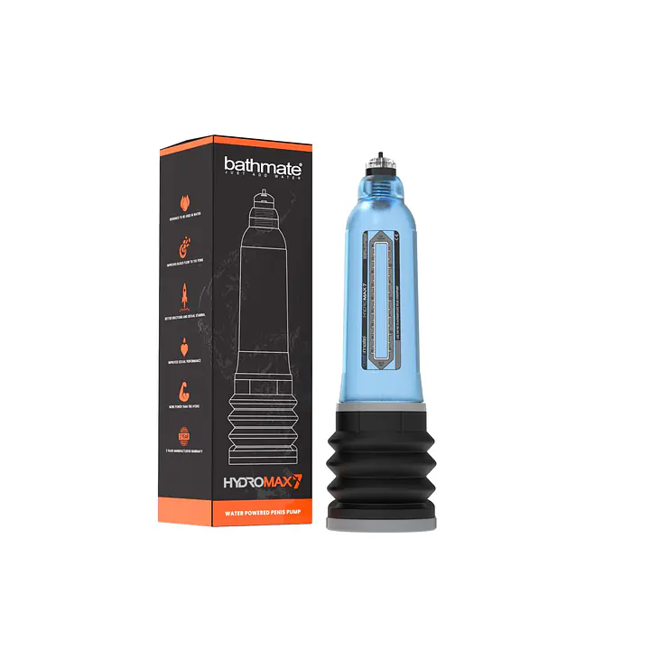 Гідропомпа Bathmate Hydromax 7 Blue, для члена довжиною від 12,5 до 18 см, діаметр до 5 см - Master