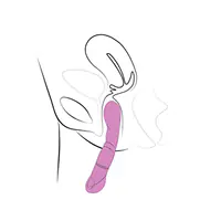 Вібратор Adrien Lastic Nyx 2.0 стимуляція точки G і входу в піхву, що перезаряджається - Master