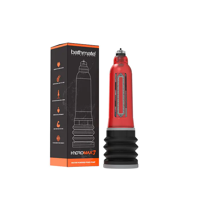 Гідропомпа Bathmate Hydromax 7 Red, для члена довжиною від 12,5 до 18 см, діаметр до 5 см - Master