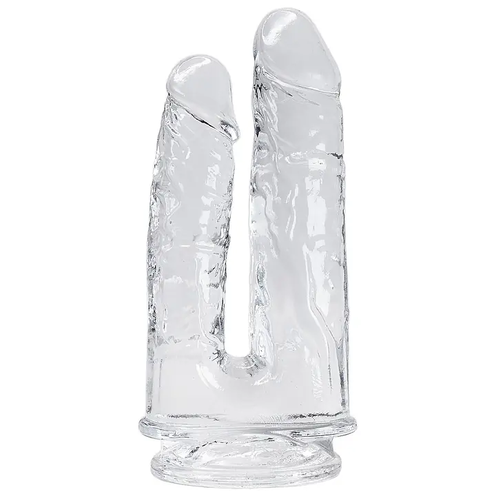 Прозорий фалоімітатор Alive Imperium Jelly Dildo для подвійного проникнення - Master