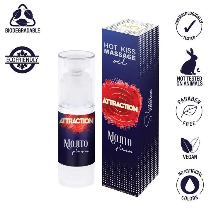 Їстівна масажна олія MAI Attraction Mojito Hot Kiss (50 мл) - Master