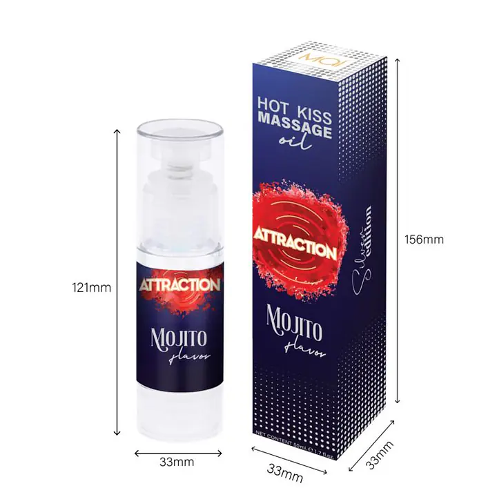 Їстівна масажна олія MAI Attraction Mojito Hot Kiss (50 мл) - Master