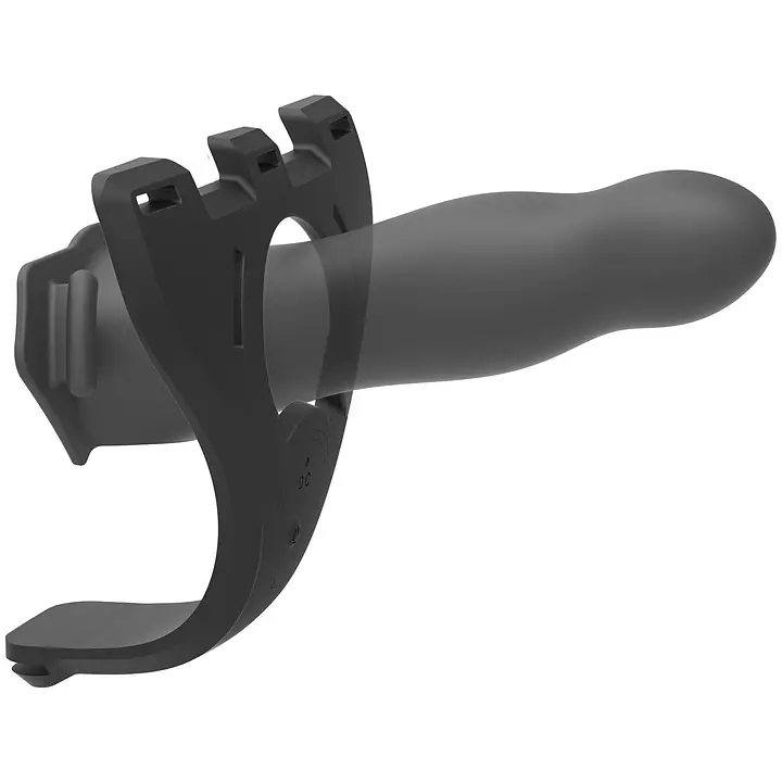 Страпон унісекс Doc Johnson Body Extensions – Be Aroused, вібрація, пульт керування, порожня насадка - Master