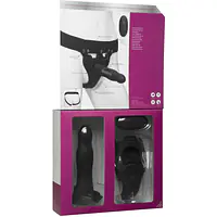Страпон унісекс Doc Johnson Body Extensions – Be Aroused, вібрація, пульт керування, порожня насадка - Master