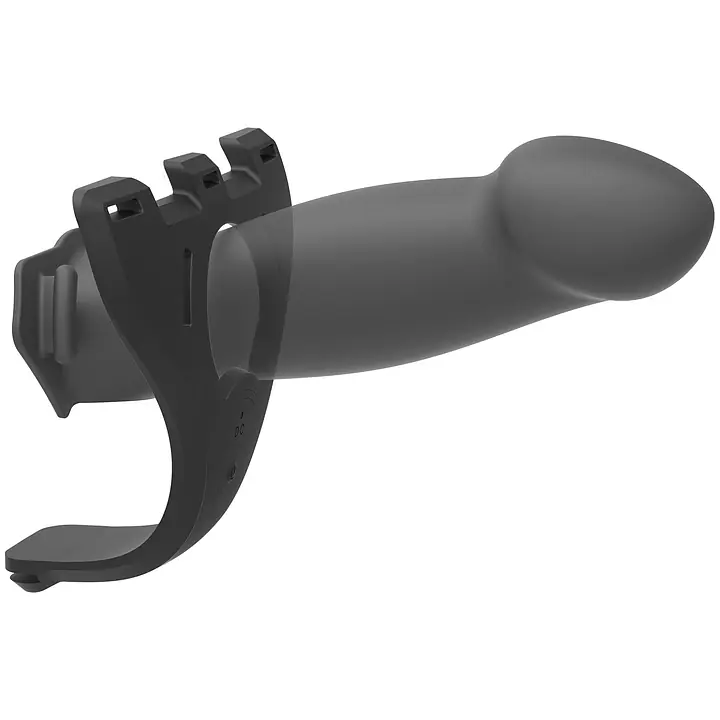 Страпон унісекс Doc Johnson Body Extensions – Be Risque, вібрація, пульт керування, порожня насадка - Master