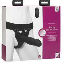 Страпон унісекс Doc Johnson Body Extensions – Be Risque, вібрація, пульт керування, порожня насадка - Master