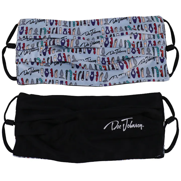 Двостороння маска Doc Johnson DJ Reversible and Adjustable face mask - Master