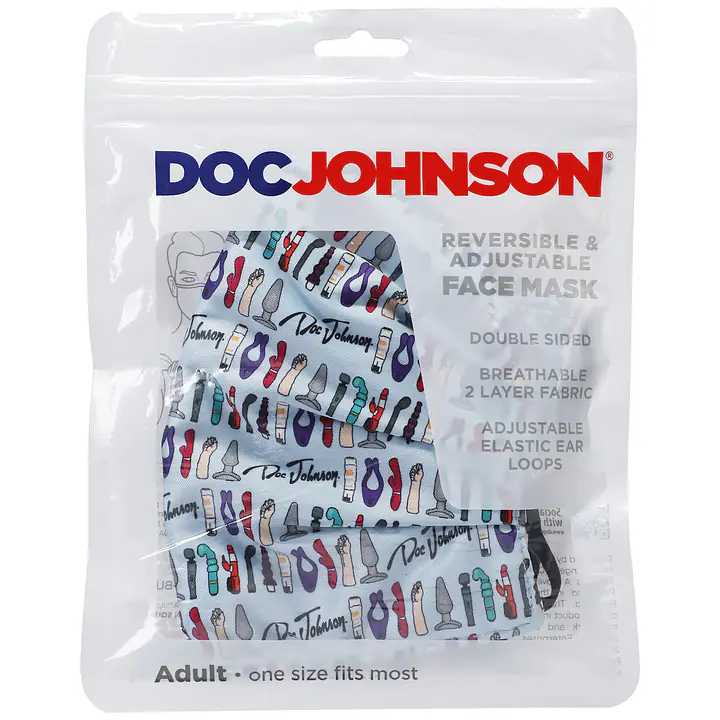 Двостороння маска Doc Johnson DJ Reversible and Adjustable face mask - Master