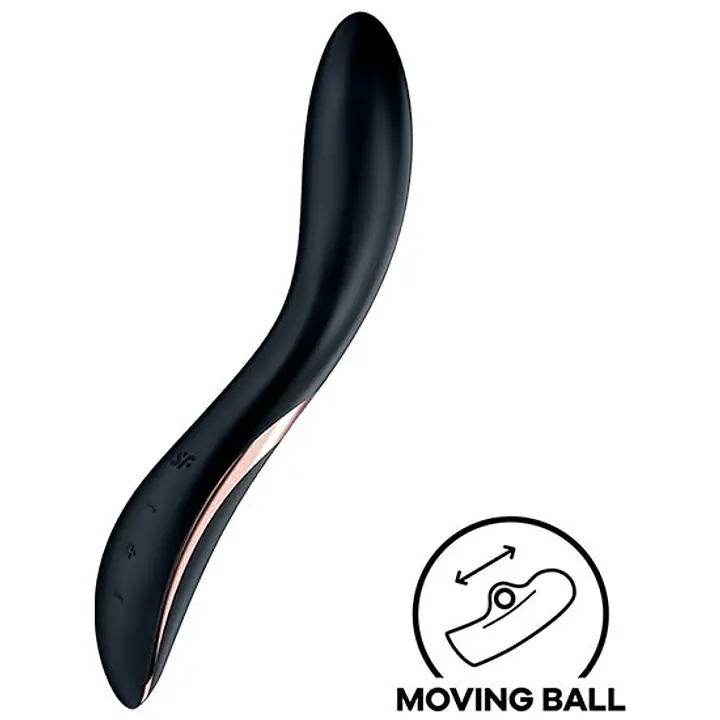 Вібратор із перлинною стимуляцією точки G Satisfyer Rrrolling Explosion Black - Master