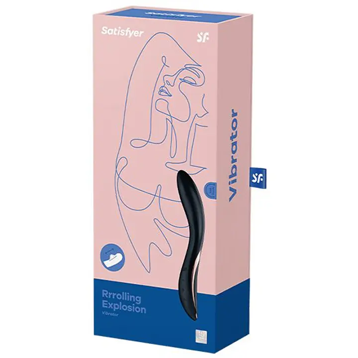 Вібратор із перлинною стимуляцією точки G Satisfyer Rrrolling Explosion Black - Master